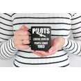 thumbnail image 2 of Pilots, Looking Down on People Since 1903, Pilot Sayings, Black 11oz Ceramic Mug, 2 of 5