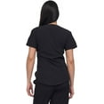 thumbnail image 2 of Flex Core Scrubs for Women V-Neck top with Zipper Lightweight 4 Way Stretch, 2 of 4