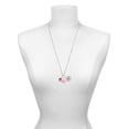 thumbnail image 3 of Delight Jewelry Silvertone Wide Hot Pink Zebra Print Band Spinner - Hot Pink Heart Nurse Strong Zoe Necklace, 3 of 4
