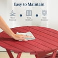 thumbnail image 5 of Best Choice Products 3-Piece Acacia Wood Bistro Set, Folding Patio Furniture w/ 2 Chairs, Table - Ruby, 5 of 8