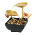 thumbnail image 4 of Tabletop Waterfall Decoration, Circulating Water Fountain Decor 3 Gears Power Flowing Water Design Waterfall Fountain Indoor Elegant for Home Office Study Decor 7.4in Tall, 4 of 7