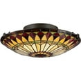 thumbnail image 2 of TF1400SVB Quoizel Lighting West End - 2 Light Semi-Flush Mount, 2 of 7