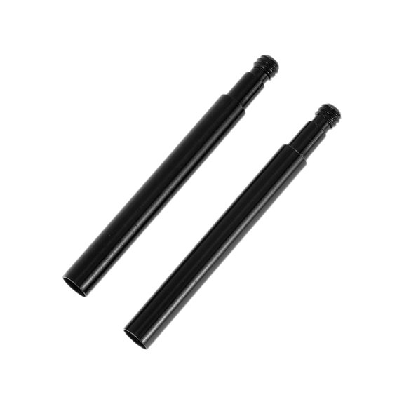 2Pcs 60mm Tire Valve Extension Durable Aluminum Alloy 180 Degree Tyre Valve Stem Extender for Car Motorcycle RV Truck Bike