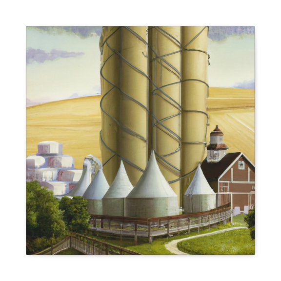 Silo in Splendor. - Canvas