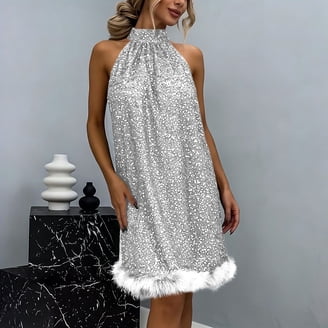silver cocktail dress plus size Plus Size V-neck Silver Stretchy Glossy Leather Mermaid Prom Dress
