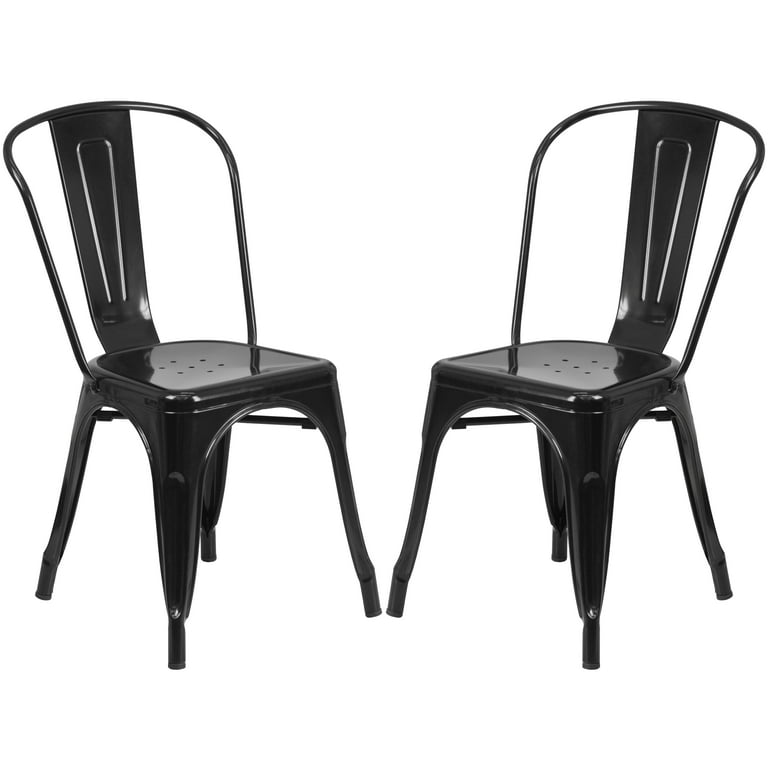 A Line Furniture Black Metal Bistro style Chair 1 Chair