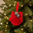 thumbnail image 6 of Dmlowu Christmas Tree Decorations, Shatterproof Red Christmas Ball Ornaments with Bow and Pinecones, Vintage Flocked Ornaments for Christmas Tree Holiday Decor, 6 of 7