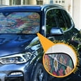 thumbnail image 3 of WOBOGO Colorful Blooms Floral Car Windshield Sunshades Autopilot Lightweight Accordion Sun Visor 55×27.6in, 3 of 8