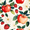 Strawberry Pattern, variant on Yayeee Wall Clock Battery Operated 9.5" Silent Quartz Non-Ticking for Living Room Decor, Blue Apple Pattern