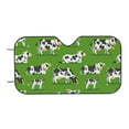 thumbnail image 6 of Lsque Cows With Calfs Green Car Windshield Sun Shade | Accordion Folding Style Auto Shade for Car Truck SUV Van | Blocks UV Rays Sun Visor Protector | Small, 6 of 7