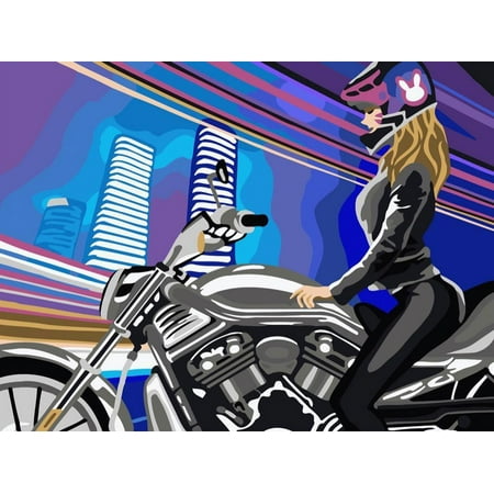 UPC: 4650206106660 | Painting by Numbers kit Crafting Spark City Night S071 19.69 x 15.75 in