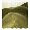 thumbnail image 2 of Ambesonne Desert Shower Curtain, Desert Sand Sunlight, 69"Wx70"L, Slate Brown Eggshell, 2 of 4