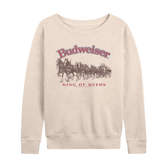 Budweiser - King Budweiser - Women's French Terry Long Sleeve Pullover