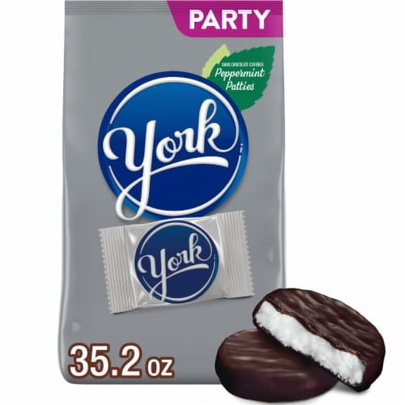 2X - YORK Dark Chocolate Peppermint Patties Halloween Candy Party Pack