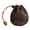 Coffee, variant on Qumonin Vintage Leather Coin Pouch - Drawstring Purse for Men & Women (Brown)