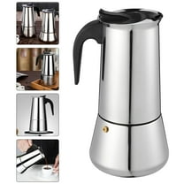 PBPBOX 1Pc Stainless Steel Coffee Pot with Anti Scald Handle for Espresso