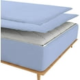thumbnail image 2 of DNG Creations Zipper Fitted Sheet ( Includes - 1 Elastic Fitted Sheet & 2 Base Sheet has Zipper ) 100% Egyptian Cotton 12 Inch Deep Pocket (Solid Light Blue - California King ), 2 of 9