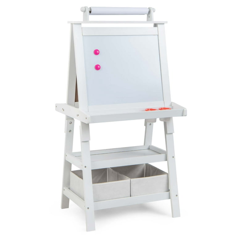 Ogee Curved Double-Sided Magnetic Whiteboard Easel with Porcelain