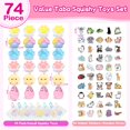 thumbnail image 2 of Kit de juguetes Squishy YrsdQueena Taba, 74 piezas con pegatinas para niños, 2 of 9