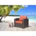 thumbnail image 2 of Lagoon Magnolia Rattan Club Chair with Cushion, 2 of 2