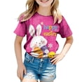 thumbnail image 6 of Staki Girls Easter Shirt Easter Shirts for Toddler Girls Bunny T-Shirt Graphic Tees Kids Rabbit Tops Egg Easter Day Gift 1-9Y 10-13Y(Hot Pink,1-2 Years), 6 of 6