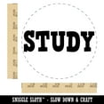 thumbnail image 2 of Study Fun Text Self-Inking Rubber Stamp Ink Stamper - Pink Ink - Large 1-1/2 Inch, 2 of 7