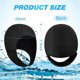 thumbnail image 5 of 2 uds capucha de neopreno para buceo traje de neopreno térmico gorro de natación gorros de natación con correas para la barbilla snorkel Surf Bean, 5 of 5