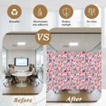 thumbnail image 6 of Spring Floral Window Privacy Film, Modern Watercolor Flowers Botanical Static Cling UV Sun Blocking Tint Film Heat Control Windows Films for Bedroom Bathroom, Window Stickers 17.7"x39.3", 6 of 8