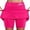Hot Pink, variant on Women's Mid Rise Culottes With Pocket Sports Casual Fashion Printed Skirt Skirt Set, Size L