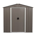thumbnail image 3 of Barara King Storage House, Outdoor Garden Storage Shed,Waterproof Garden Sheds, 6ft x 5ft Outdoor Metal Storage Shed gray, 3 of 8
