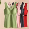 thumbnail image 5 of Débardeurs Thermiques Sans Manches pour Femmes Col en V avec Soutien-Gorge Intégré - Rose, 5 of 5
