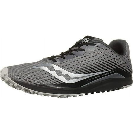 Saucony Men's Kilkenny XC 8 Flat Track Shoe, Black/Silver, 12 D(M) US