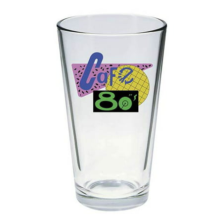 Back to the Future Cafe 80's Pint Glass