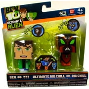 Ben 10 Transforming Ben to NRG & Big Chill to Ultimate Big Chill Figures