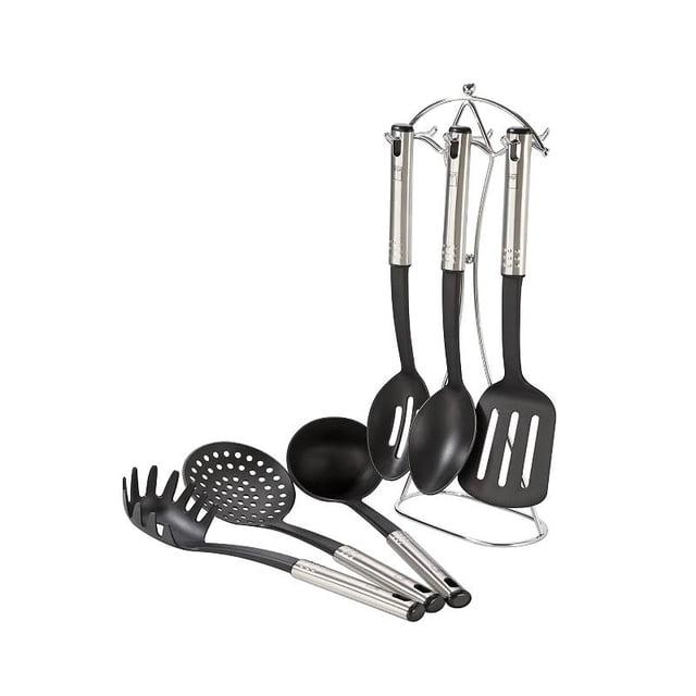 Juego de Utensilios Cocina 6 pzas con Soporte Acero Inoxidable Magefesa Magefesa MAID