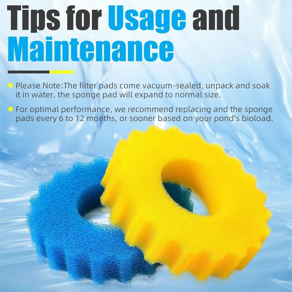 4Pcs Aquariums Filter Media Sponge Foam Sponge Filter Pad for CPF-2500 Replacement Part Enduring