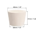 thumbnail image 2 of Tapón de goma sólido con forma cónica de Unique Bargains para tapón de tubo de laboratorio 1.5" x 1.8" x 1.22" Blanco 10 piezas, 2 of 5