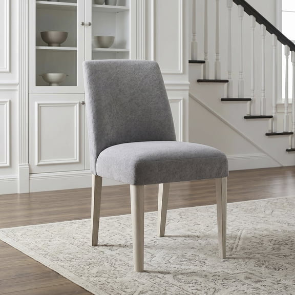 OakvillePark Vale Modern Boucle Dining Chairs, Dark Gray (Set of 2)