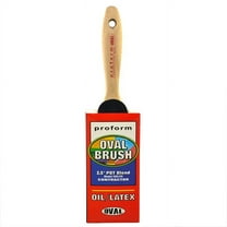 2-1/2" Proform Technologies CO2.5S 70/30 Blend Straight Cut Paint Brush, Oval Handle