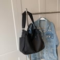 thumbnail image 2 of Canvas Crossbody Bags All-match Lady Shoulder Handbag Simple for Female Shopping, 2 of 9