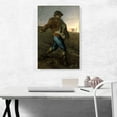 thumbnail image 2 of ARTCANVAS The Sower 1850 Canvas Art Print by Jean-Francois Millet - Size: 26" x 18" (1.50" Deep), 2 of 9