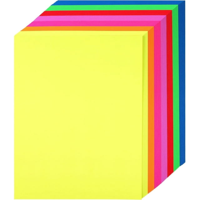 miduoduo-Bright Color Paper Colorful Cardstock - 8.5’’ x 11’’ Letter Paper Size 65lb Cover Card Stock Rainbow Colors Paper 70 Sheets Perfect for Scrapbooking, Crafts, Business Cards 180gsm UAP12