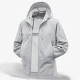 thumbnail image 1 of pstuiky Camisas de manga larga abrigadas para hombre, Blusa informal de color liso con capucha y manga larga raglán para hombre, resistente al sol, con cordón ajustable camisetas de hombre xxxl, 1 of 6