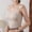 Khaki, variant on Slimming Camisole for Women Built-in Padded Bra Adjustable Single Strap Cami Tank Top