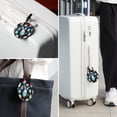 thumbnail image 6 of Easter Set of 2pcs PU Leather Round Suitcase Tags with Privacy Cover and Name ID Tag - Ideal for Travel Luggage, Handbags, Backpacks, School Bags, 6 of 6