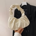 thumbnail image 3 of Bolso de mujer coreano 2025, nuevo bolso plisado de nube de color sólido, bolso de axila sencillo para mujer, bolso de hombro dulce, 3 of 5