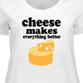 thumbnail image 4 of Inktastic Cheese Makes Everything Better Women's Plus Size T-Shirt, 4 of 5
