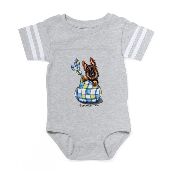 CafePress - ACO 616 CP - Cute Infant Baby Football Bodysuit