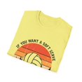 thumbnail image 4 of Humorous Volleyball Enthusiasts Mockery Sporty Pun Sayings Funny Spikers Teams Devotee Sarcastic Statements Unisex Softstyle T-Shirt, 4 of 4