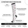 thumbnail image 3 of Lsque Rose Flower B Pattern Sport Compression Socks for Men & Women 15-20 mmHg Knee High Nurse Pregnant Running Medical and Travel Athletic, 3 of 6